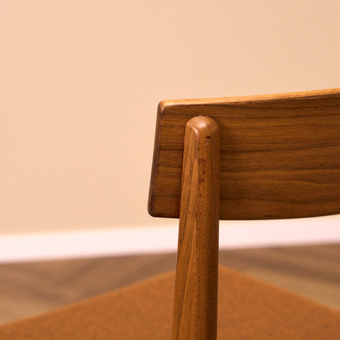 Danish dining chairs in walnut "Skaraborg möbelfabrik"