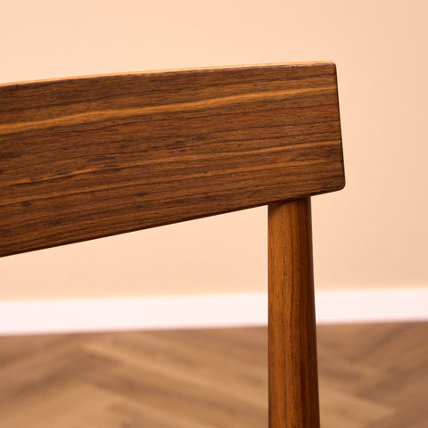 Danish dining chairs in walnut "Skaraborg möbelfabrik"