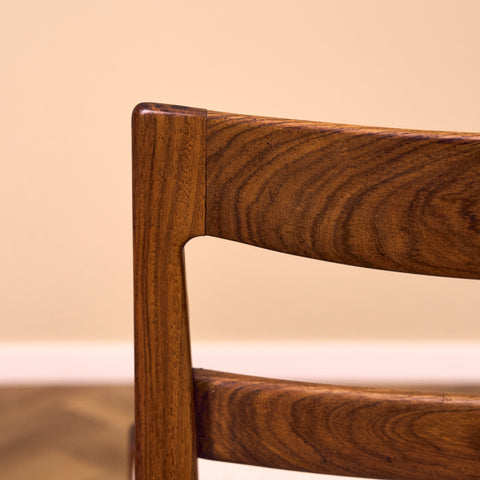 Swedish set of 4 dining chairs "Garmi" by Nilson Jonsson for Troeds