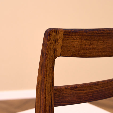 Swedish set of 4 dining chairs "Garmi" by Nilson Jonsson for Troeds