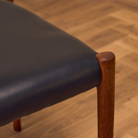 Danish dining chairs in solid teak by Niels Otto Møller, model 77