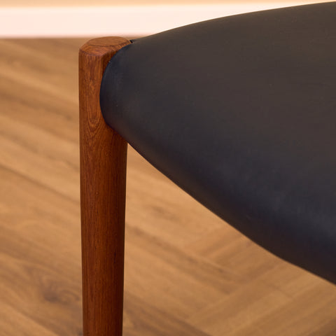 Danish dining chairs in solid teak by Niels Otto Møller, model 77