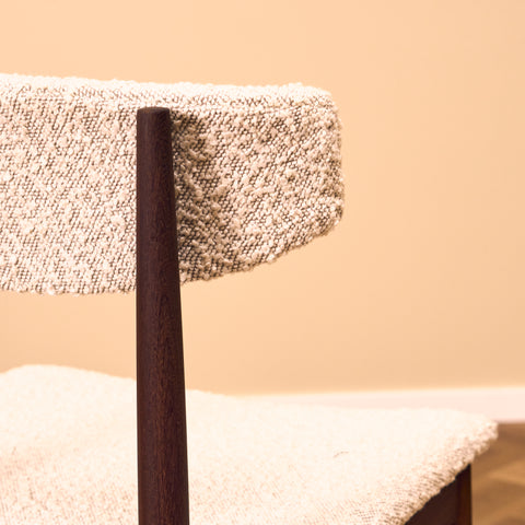 Danish set of 4 dining chairs in walnut