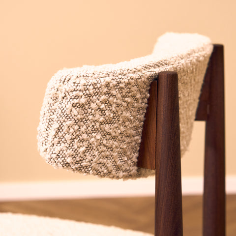 Danish set of 4 dining chairs in walnut