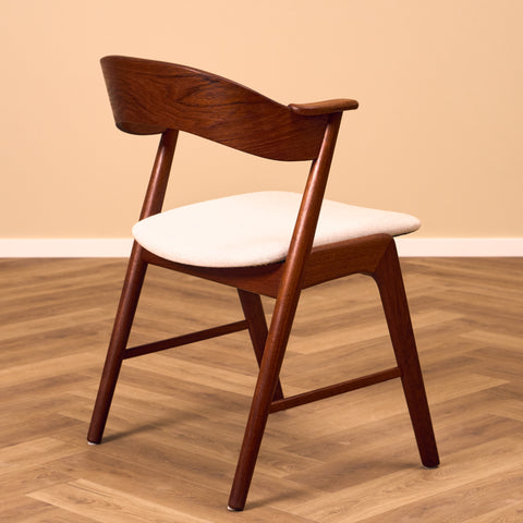 Danish dining chairs in teak, model 32 by Kai Kristiansen