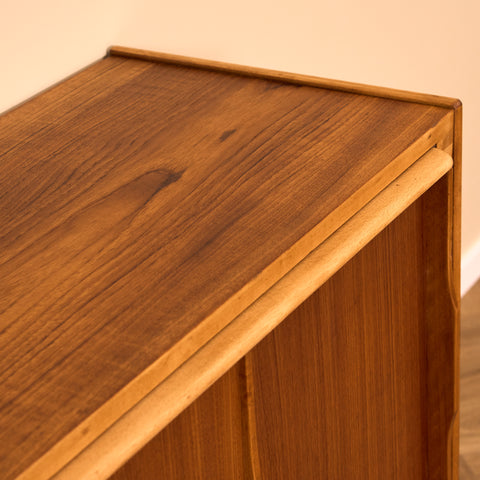 Swedish small sideboard in teak & beech