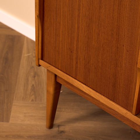 Swedish small sideboard in teak & beech