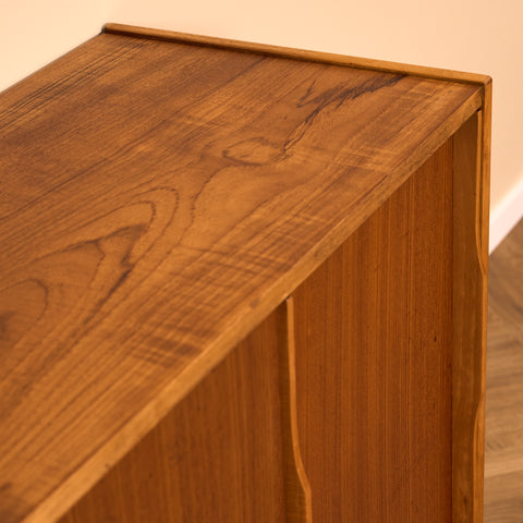 Swedish small sideboard in teak & beech