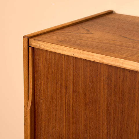 Swedish small sideboard in teak & beech