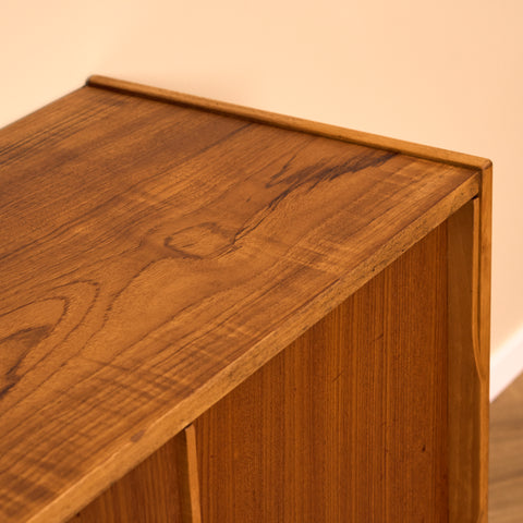 Swedish small sideboard in teak & beech
