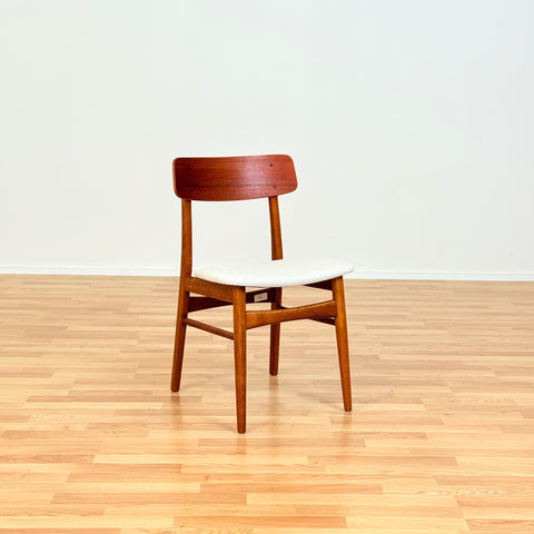 Danish set of 6 dining chairs in teak&oak