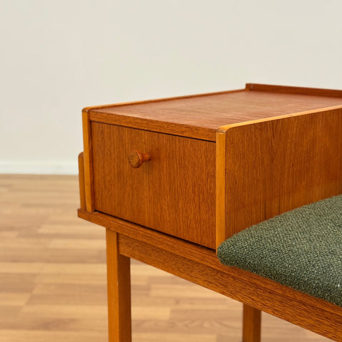 Hall bench in teak, 1950s-60s, Sweden