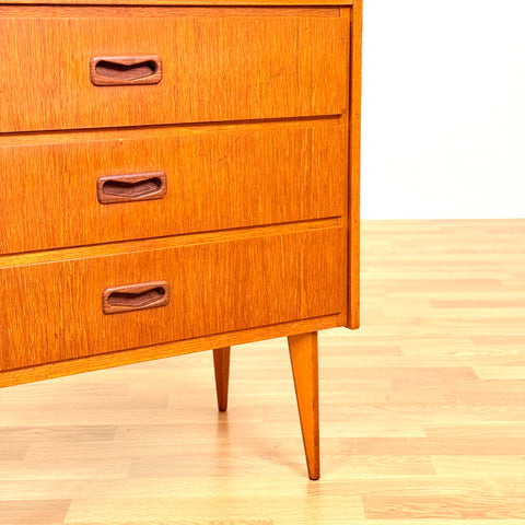 Swedish chest of drawers in teak & beech