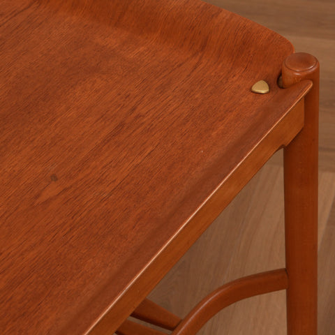 Swedish coffee table in teak & beech by David Rosén for Nordiska Kompaniet