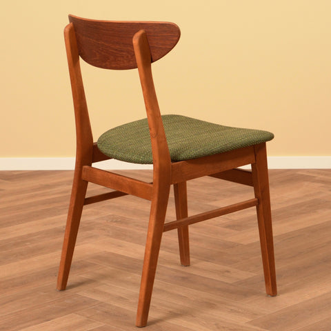 Danish dining chairs in teak & beech by Farstrup, model '210'