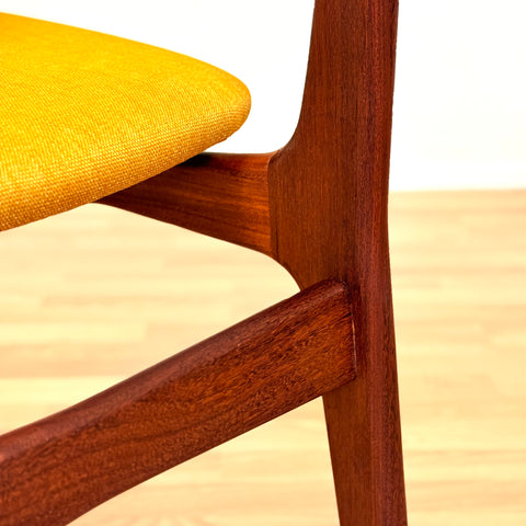 Danish set of 6 dining chairs in teak by Schiønning & Elgaard