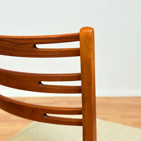 Danish dining chairs in teak & beech by Farstrup, model 219