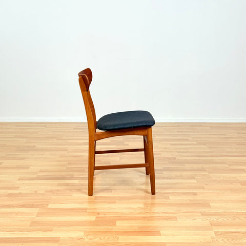 Danish dining chairs in teak & beech by Farstrup