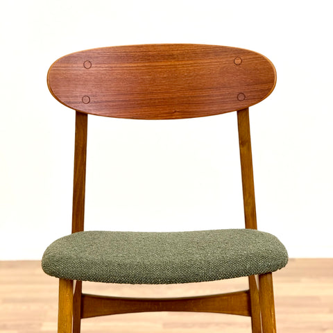 Set of 4 dining chairs in teak and beech, 1960s, Ikea "BOEL"