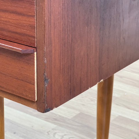 Writing desk in teak, Denmark, 1950s-60s.