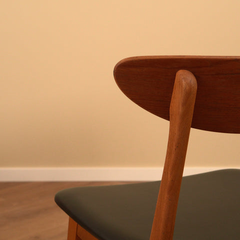 Danish dining chairs in teak & beech by Farstrup, model '210'