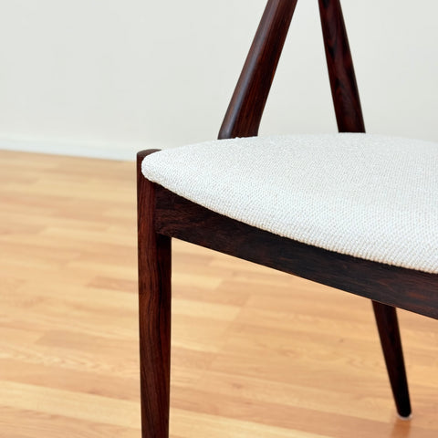 Danish set of 6 dining chairs model 31 in Santos rosewood by Kai Kristiansen