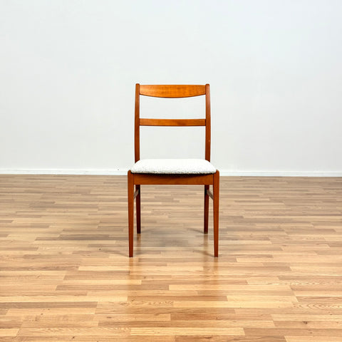 Set of 2 dining chairs in beech, 1950s-60s, Sweden