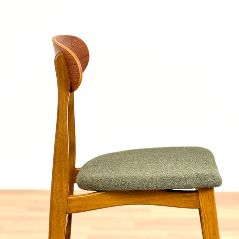 Set of 4 dining chairs in teak and beech, 1960s, Ikea "BOEL"