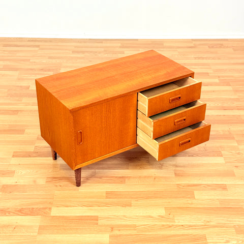 Swedish sideboard in teak & oak