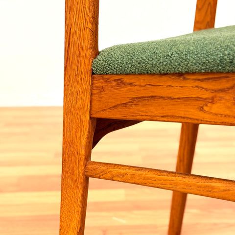 Swedish set of 6 dining chairs "Ole" in teak & oak by IKEA