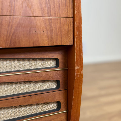 Stereo cabinet in teak, 1960s.