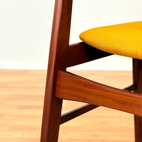 Danish dining chairs in Santos rosewood & beech, model 68 by Faldsled Chairs & Furniture Factory