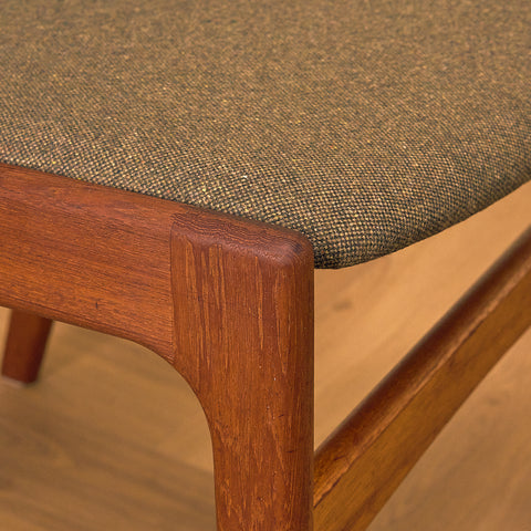 A rare set of Danish dining chairs in teak by Erik Buch for Anderstrup Møbelfabrik, model 89
