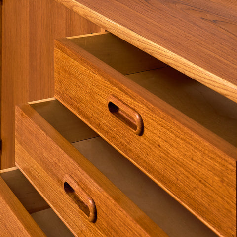 Swedish sideboard in teak & oak