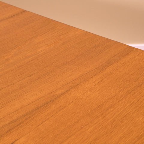 Swedish dining table in teak & oak by Bränntorps