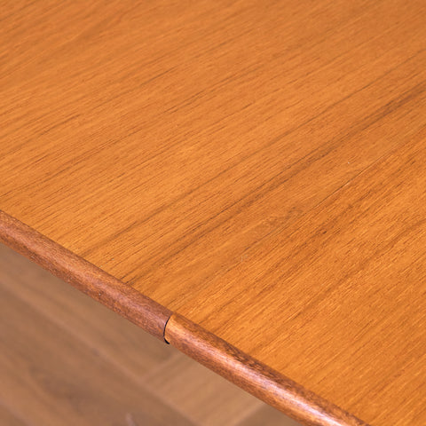 Swedish dining table in teak & oak by Bränntorps