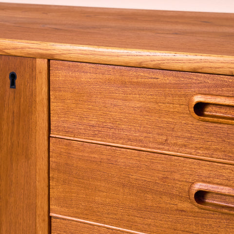 Swedish sideboard in teak & oak