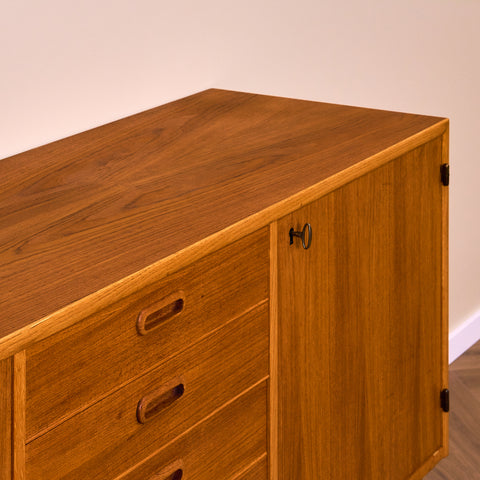 Swedish sideboard in teak & oak