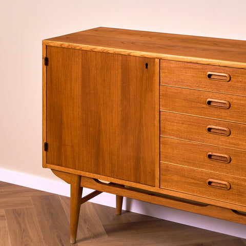 Swedish sideboard in teak & oak