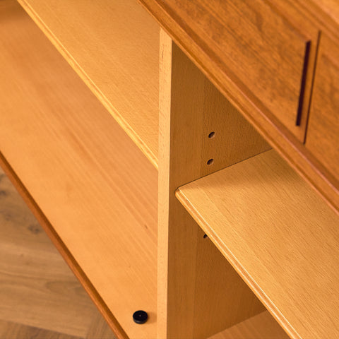 Swedish sideboard in walnut by Bertil Fridhagen for Bodafors, model 'Fasett'