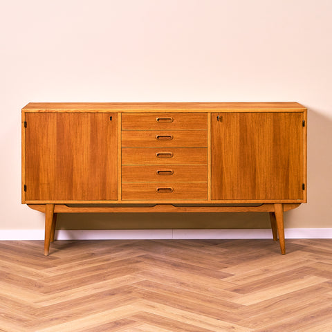 Swedish sideboard in teak & oak