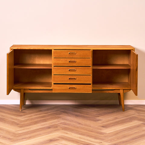 Swedish sideboard in teak & oak