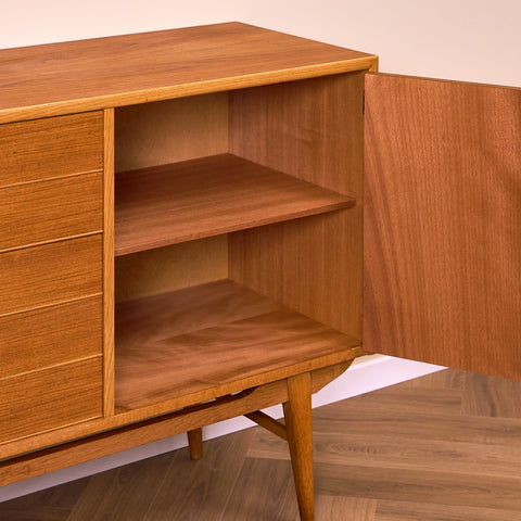 Swedish sideboard in teak & oak