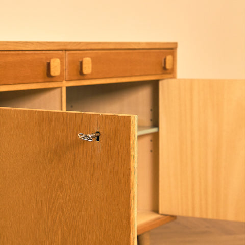 Ulferts Oak Sideboard with Splayed Legs
