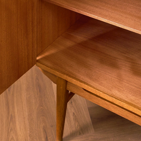 Swedish sideboard in teak & oak