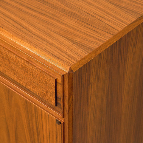 Swedish sideboard in walnut by Bertil Fridhagen for Bodafors, model 'Fasett'