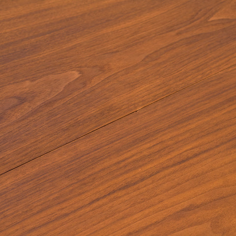 Swedish round dining table in walnut by Skaraborgs Möbelindustri, Tibro