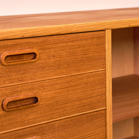 Swedish sideboard in teak & oak