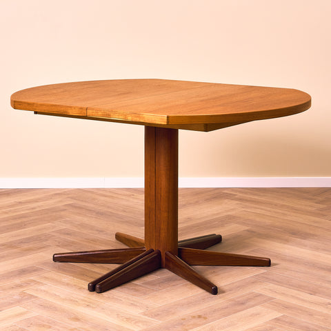 Finnish dining table in teak by Olof Ottelin