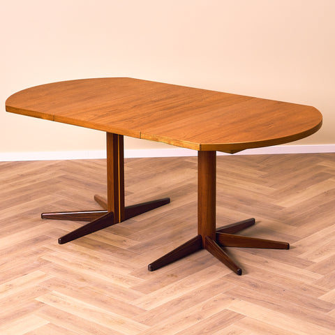 Finnish dining table in teak by Olof Ottelin
